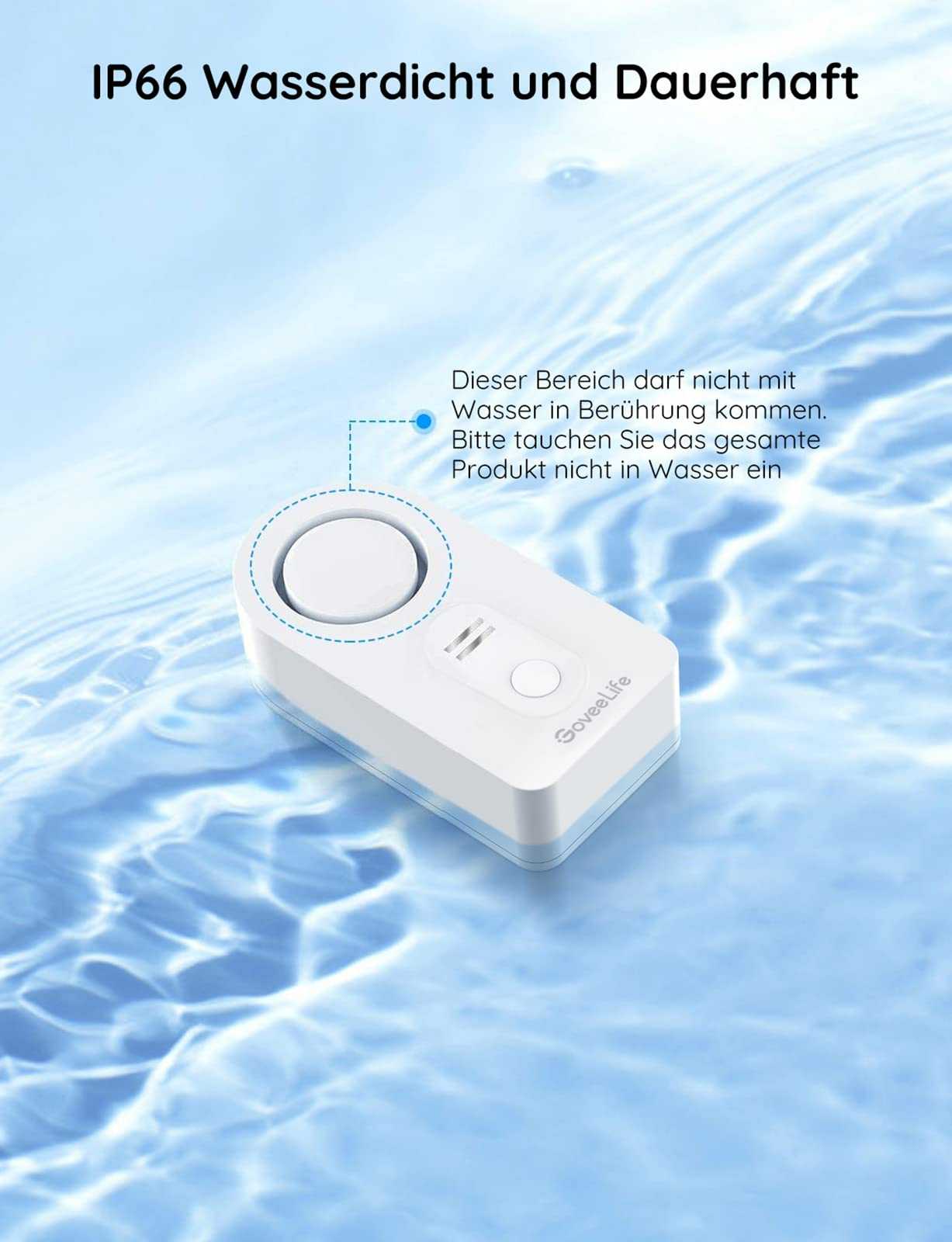 Govee Life Smart Wassermelder WLAN - 3er Set mit Gateway für zuverlässige Leckerkennung Mesch Shop Govee Life Smart Wassermelder WLAN - 3er Set mit Gateway für zuverlässige Leckerkennung Mesch Shop